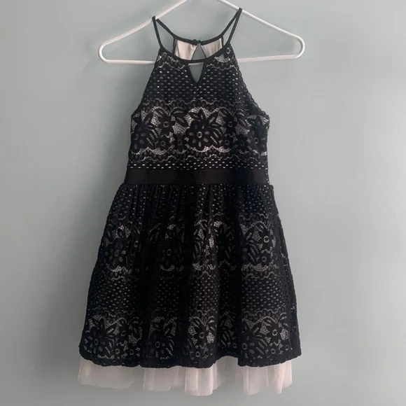 chinese dress ladies Amazon.com: Black Lace Skater Dress